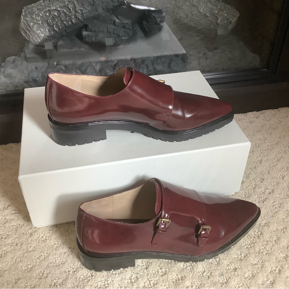 Michael Kors Collection Maroon Double Monk Strap … - image 3